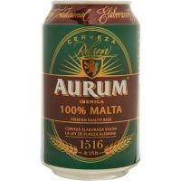 Cerveza 100% Malta AURUM, lata 33 cl