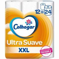 Papel higiénico suave XXL COLHOGAR, paquete 12 rollos