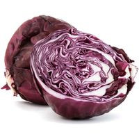 Repollo morado partido, pieza al peso aprox. 1 kg