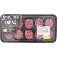 Mini hamburguesa de ternera EROSKI, 8 uds, bandeja 280 g