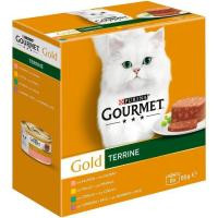 Surtido de tarrinas para gato GOURMET Gold, pack 8x85 g