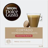 Café cortado descafeinado DOLCE GUSTO, caja 16 uds