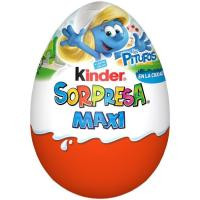 Huevo maxi de chocolate KINDER SORPRESA, 1 ud., 100 g