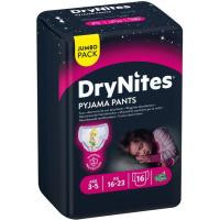 Pants de noche niña 12-21 kg 3-4 años DRYNITES, paquete 16 uds