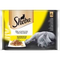 Ave en gelatina SHEBA, pack 4x85 g