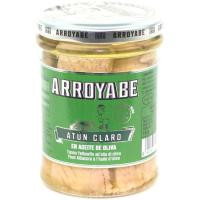 Atún claro en aceite oliva ARROYABE, frasco 185 g