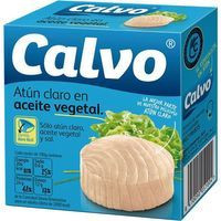 Atún claro en aceite girasol CALVO, lata 160 g