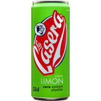 Refresco de limón con gas LA CASERA, lata 33 cl