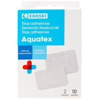 Apósitos aquatex 2 tamaños EROSKI, caja 10 uds
