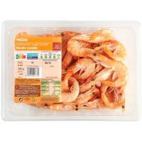 Langostino cocido calibre 60/70 EROSKI, bandeja 450 g