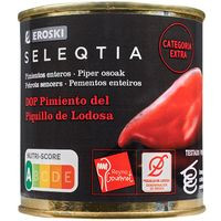 Pimiento de piquillo D.O. Lodosa EROSKI SELEQTIA, lata 180 g
