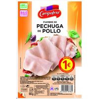Pechuga de pollo CAMPOFRÍO, bandeja 80 g