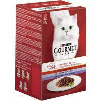 Mon Petit de carne para gato GOURMET, pack 6x50 g