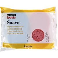 Esponja suave EROSKI basic, pack 2 uds.
