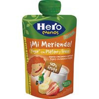 Bolsita de yogur-plátano-fresa HERO, doypack 100 g