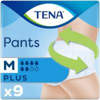 Pants de incontinencia plus Talla M TENA, paquete 9 uds