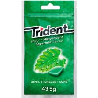 Chicle de hierbabuena sin azúcar TRIDENT, paquete 43,5 g