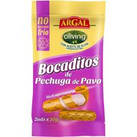 Bocaditos de pechuga de pavo ARGAL, bandeja 50 g