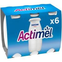 Yogur para beber natural ACTIMEL, pack 6x100 g