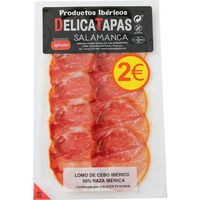 Delicatapas lomo ibérico cebo 50% raza ib.IGLESIAS, sobre 40 g