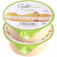 Pure de naranja y plátano GALIFRESH, pack 2x150 g