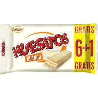 Chocolatina de chocolate blanco HUESITOS, pack 6x20 g