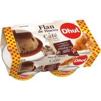 Flan de huevo y café DHUL, pack 4x110 g