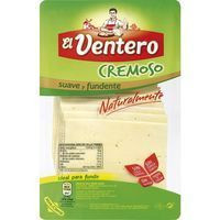 Queso cremoso EL VENTERO, lonchas, bandeja 160 g