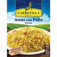 Arroz pollo al curry CARRETILLA, bandeja 300 g