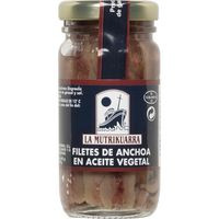 Anchoa en aceite vegetal LA MUTRIKUARRA, frasco 60 g