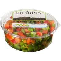 Piminto rojo-verde en dados SA FEIXA, tarrina 150 g
