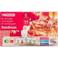Sardina en tomate EROSKI, lata 115 g