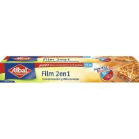 Film transparente 2en1 ALBAL, rollo 15 metros