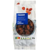 Pasas sultana EROSKI, bolsa 250 g