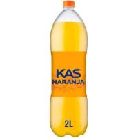 Refresco de naranja KAS ZERO, botella 2 litros