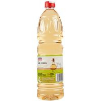 Vinagre de vino blanco EROSKI basic, botella 1 litro