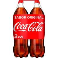Refresco de cola COCA COLA, pack 2x2 litros