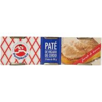 Paté de cerdo PAMPLONICA, pack 3x80 g