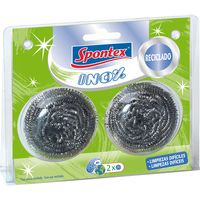 Estropajo inoxidable SPONTEX, pack 2+1 uds