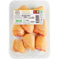 Delicias de muslo de pollo EROSKI Natur, bandeja aprox. 920 g