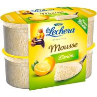 Mousse de limón LA LECHERA, pack 4x59 g