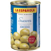 Aceitunas rellenas de anchoa suave LA ESPAÑOLA, lata 130 g