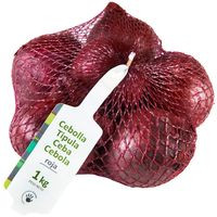 Cebolla roja EROSKI, malla 1 kg