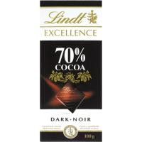 Chocolate 70% cacao LINDT EXCELLENCE, tableta 100 g