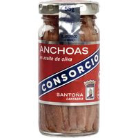 Anchoa en aceite de oliva CONSORCIO, frasco 55 g