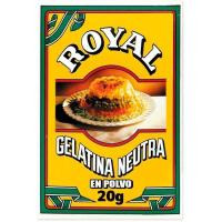 Gelatina neutra en polvo ROYAL, caja 20 g
