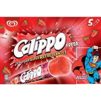 Helado de fresa CALIPPO, 5 uds, caja 525 g