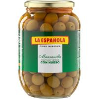Aceitunas verdes con hueso LA ESPAÑOLA, frasco 500 g