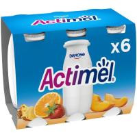 Yogur para beber multifrutas ACTIMEL, pack 6x100 ml