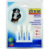 Pipeta repelente con aceites para perro DIXIE, pack 4 uds